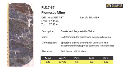 PLI17-37 - Quartz and Polymetallic Veins