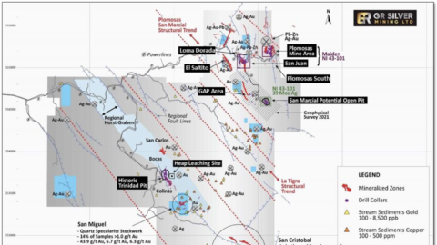 District Scale Ag-Au System Covering Three Key Trends  the Plomosas-San Marcial, La Tigra and Trinidad Structural TrendsJune 21, 2021