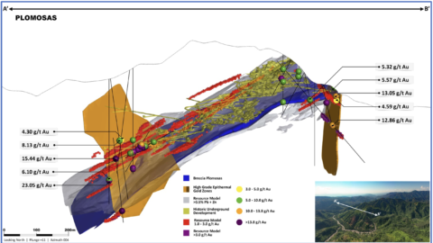 3D Representation of the Plomosas Mine Area