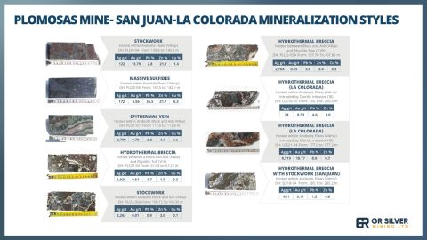 Mineralization Styles Plomosas Mine Area