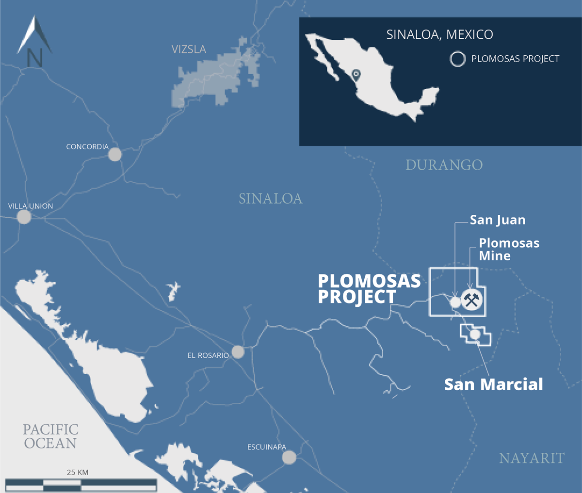 Plomosas project map