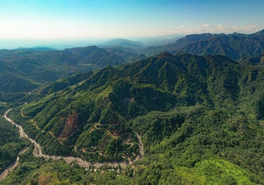 Aereal view of Plomosas Mine Area