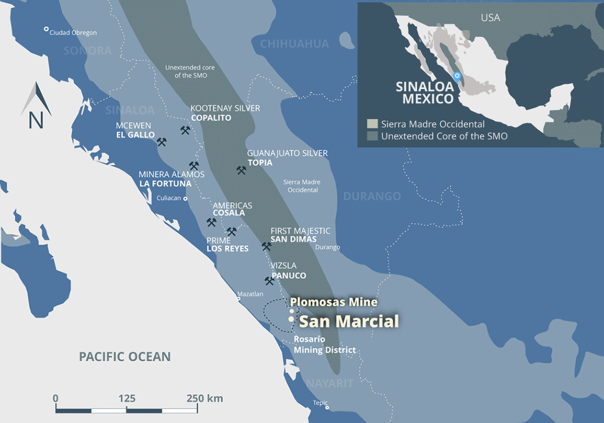 GR Silver Mining project locations